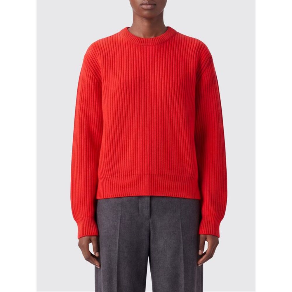 Jil Sander Women Jil Sander Pure Wool Crewneck Jumper With Dropped Shoulders